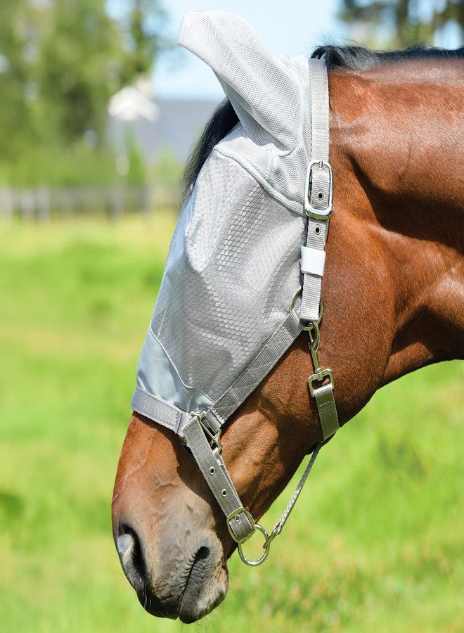 WeatherBeeta ComFiTec Hexi Shield Dual Fly Mask, Silver, Cob - Image 4
